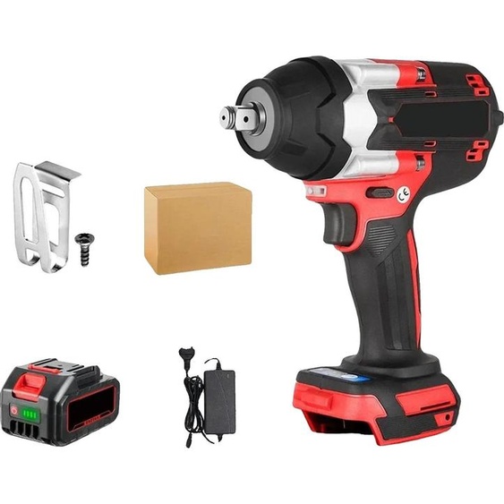 Clé à chocs électrique, couple de 1800N-m, sans fil avec batterie lithium-ion, 1 batterie