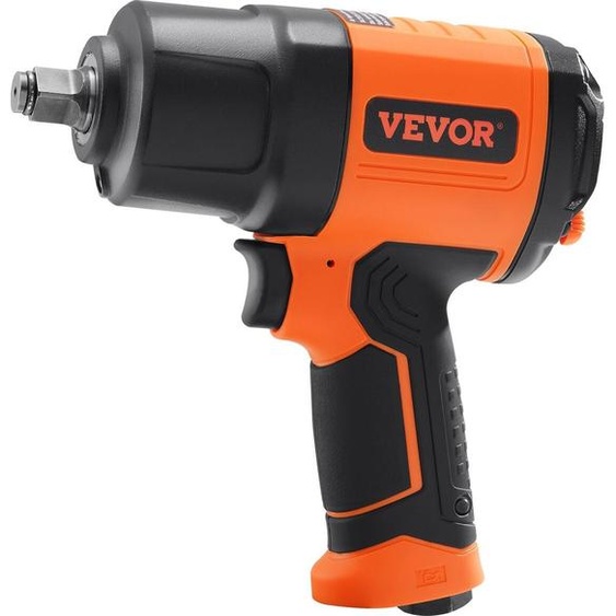 Clé à chocs pneumatique 1,27 cm, couple élevé jusquà 1898,15 N·m, conception légère de 2,1 kg, pistolet à chocs pneumatique avec jeu de 11 douilles à chocs en acier CR-V 1,27 cm et mallette de transport