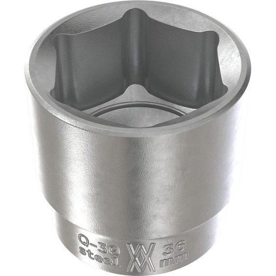 Clé à douille hexagonale de 36 mm avec tige 1/2 WIESEMANN 1893 | douille hexagonale de 12,5 mm (1/2) | alliage CV acier chromé | 80805