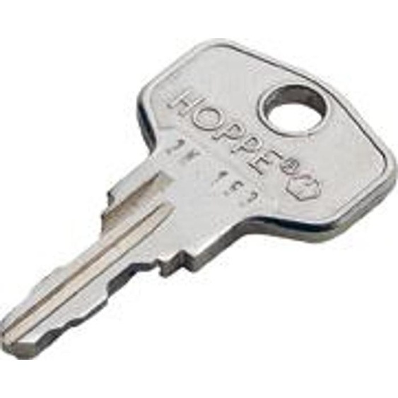Hoppe Clé FERMETURE, 2W153 (clé de poignée de fenêtre en aluminium)