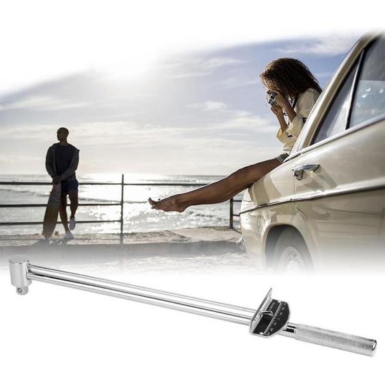 Clé de torsion, Clé dynamométrique à large aiguille Longueur de tête carrée 490 mm/19,2 pouces Design ergonomique haute résistance Portable pour la réparation automobile