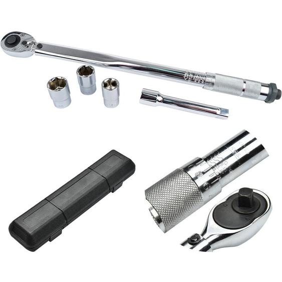 Freosen - Clé dynamométrique 1/2 Clef rotative avec 3 embouts 17-19-21mm 28-210nm et boîte