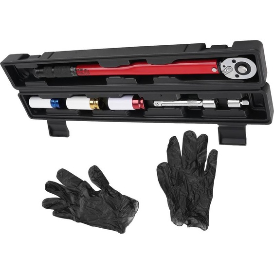 Clé dynamométrique 40Cr ±4% avec 3 inserts spéciaux pour véhicules 30-210Nm