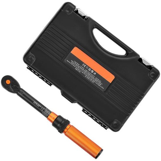 Clé dynamométrique à cliquet SucceBuy avec entraînement 1/4 pouce 2,3-27,1 N.m, jeu de clés dynamométriques à double échelle, 72 dents ±3 % haute précision en acier allié pour la réparation automobile