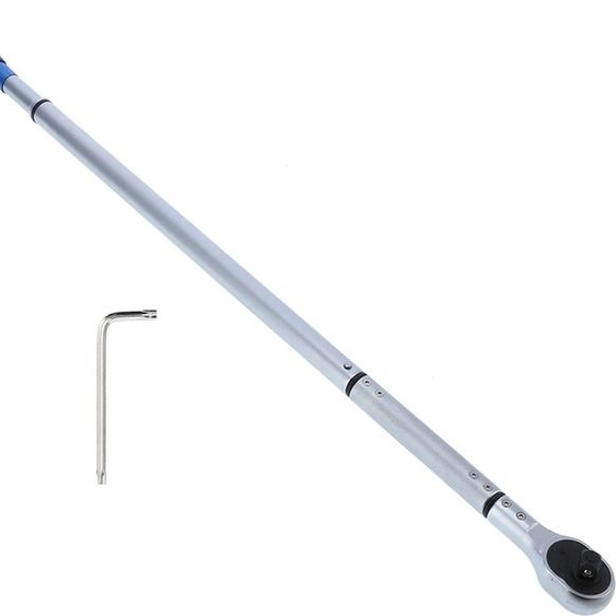 Clé dynamométrique avec plage de réglage préréglée et échelle graduée, outil de serrage manuel, entraînement 1/4, 5–25 Nm