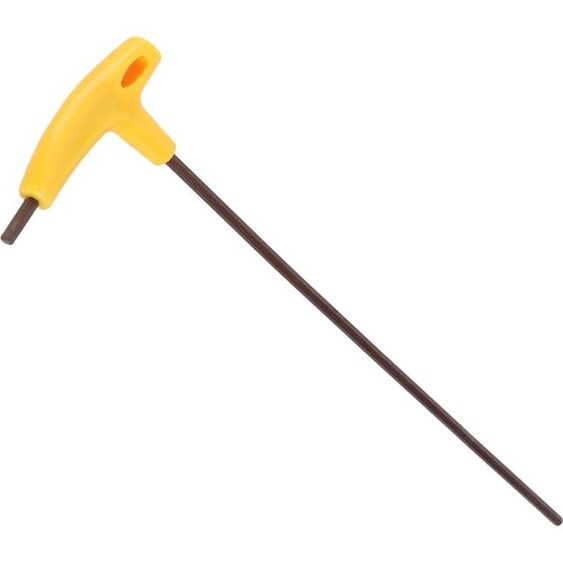 Clé hexagonale en acier allié, tête plate, en forme de T, grande clé à béquilles à six pans de torsion, 5 mm