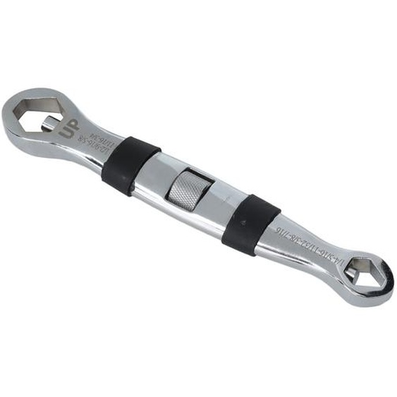 Clé mixte 23 en 1, réglable, multifonctionnelle, double face, en acier au chrome-vanadium, à fourche plate, tige courte, 7–19 mm