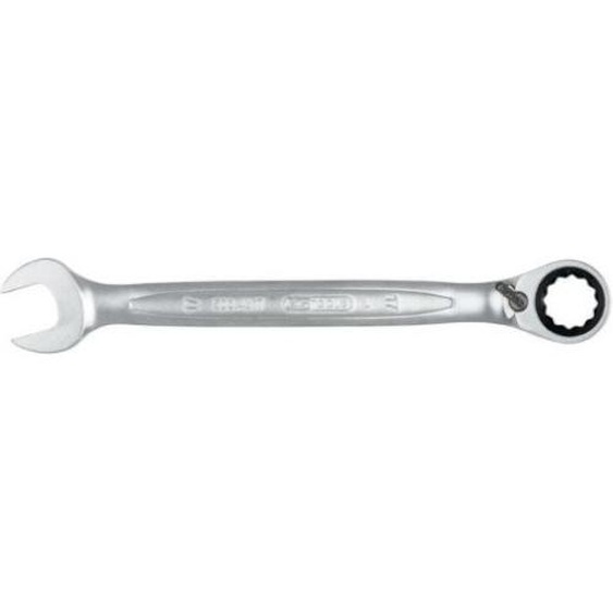 Clé mixte à cliquet réversible Gearplus œil incliné finition satinée 19 mm KS TOOLS 503.4619