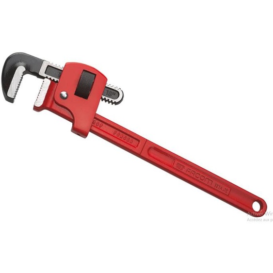 Clé serre-tube type Stillson acier 18 ouverture 60 mm longueur 450 mm FACOM 131A.18