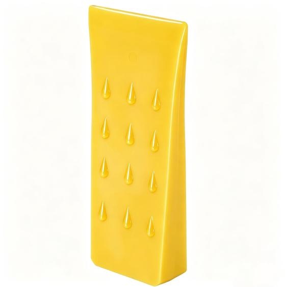 Clés de débardage en plastique, de couleur jaune, avec poche en filet et cordon de serrage