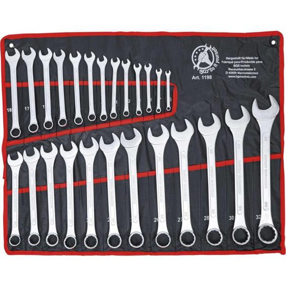 Bgs Technic - Cles mixtes de 6 a 32 mm - jeu de 25 cles mixtes finition chromee
