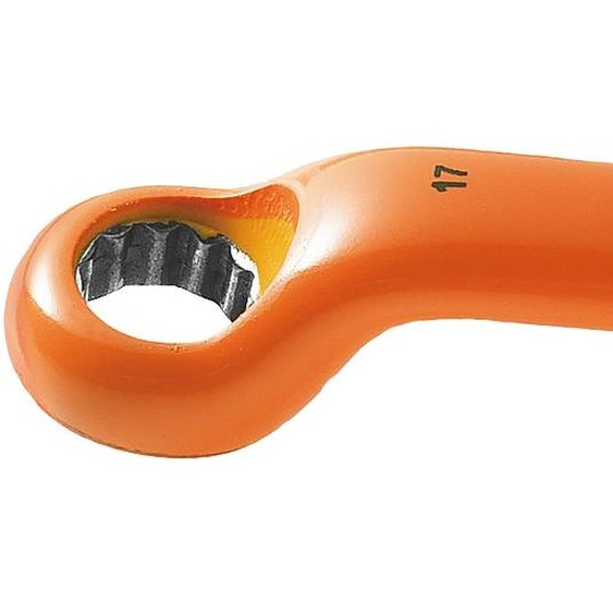 Clés polygonales 17 mm contrecoudées isolées 1000 V série VSE FACOM 55.17AVSE