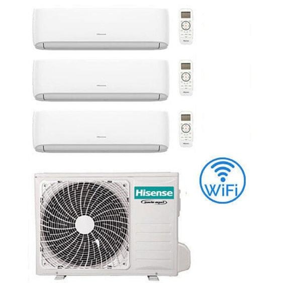 Climatiseur Hisense Hi Comfort Wifi R32 Trial Split Inverter 9000 + 9000 + 12000 BTU avec U.E. 3AMW52U4RJC Classe A++/A+