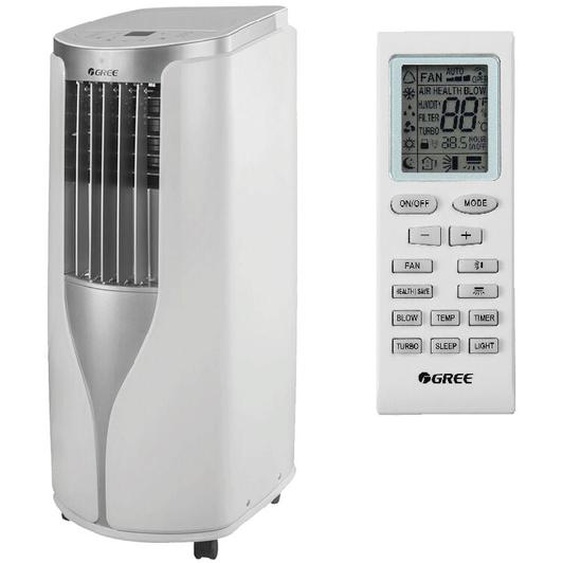 Gree - Climatiseur mobile Shiny 9/R290 2640W Rouge Classe a