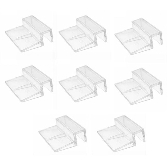 Clips transparents pour couvercles daquarium, 12 mm, lot de 8, pour aquariums