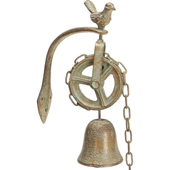 Cloche murale antique Métal Déco Vintage Suspendu Patine