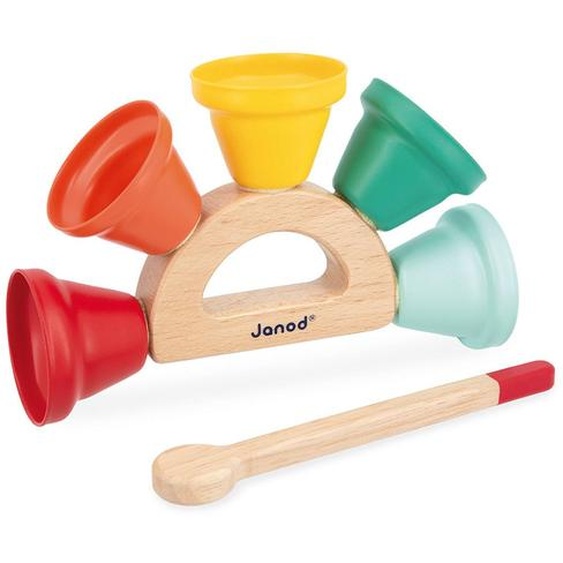 Clochettes En Métal, 5 Sons Différents Multicolore