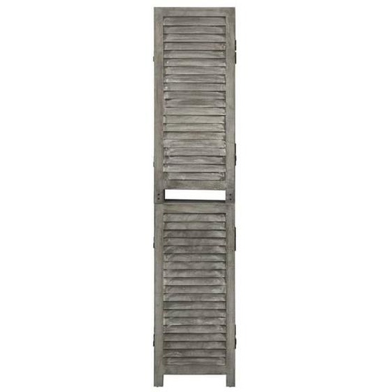Cloison de séparation - CLOUD - pliable - 3 panneaux - Gris 106,5x166 cm Bois solide LL131562