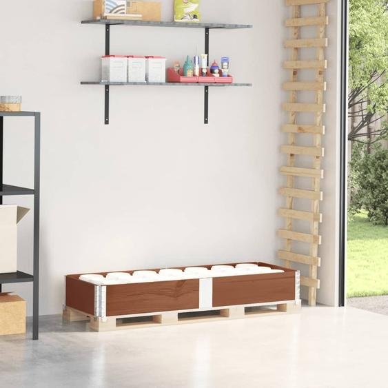CLORIS Rehausse de palette Marron 150x50 cm Pin massif - Coffres de jardin 4010296