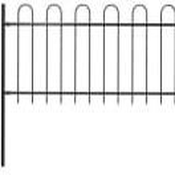 Clôture de jardin avec design darceau Acier 11,9 x 0,8 m Noir