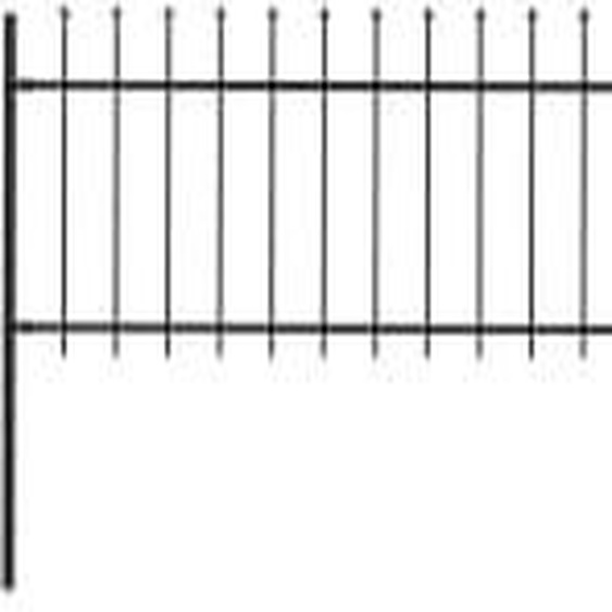 Clôture de jardin avec pointes de lance Acier 10,2 x 0,8 m Noir