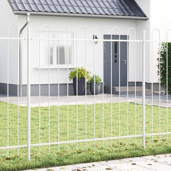 Clôture de jardin BOXTEL 2 pc 3,4 x 0,6 m Gris