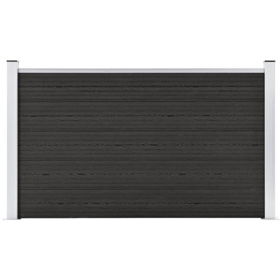 Clôture de jardin WPC 180x105 cm Gris