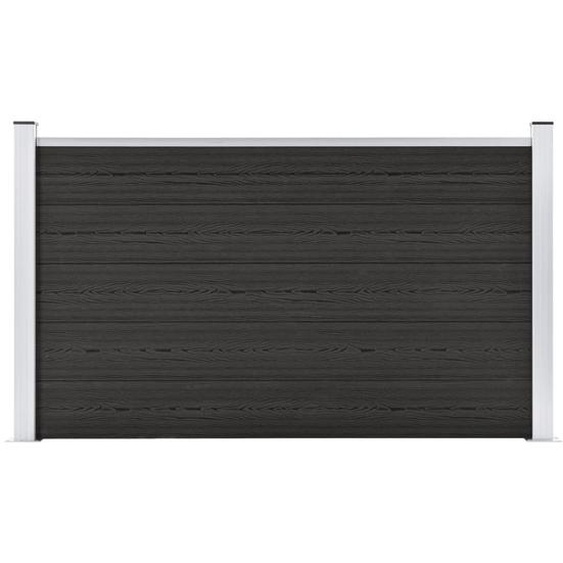 Clôture de jardin WPC 180x105 cm Gris