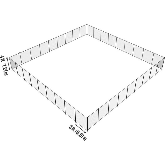 Clôture de piscine, clôtures de piscine 4 x 108 pieds pour piscines creusées, clôture de sécurité amovible pour enfants, clôture de piscine facile à installer soi-même, maillage de clôture de piscine en PVC Teslin 340 g protège les enfants et les animaux