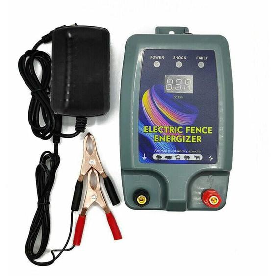 Clôture Électrique Haute Puissance pour Bétail et Animaux - Électrificateur de Clôture avec 3 Modes dAlimentation pour lÉlevage de Volailles rtgpt