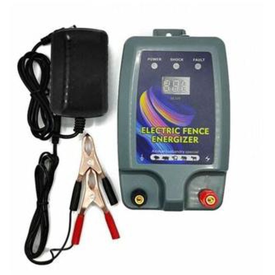 Clôture Électrique Haute Puissance pour Bétail et Animaux - Électrificateur de Clôture avec 3 Modes dAlimentation pour lÉlevage de Volailles rtgpt