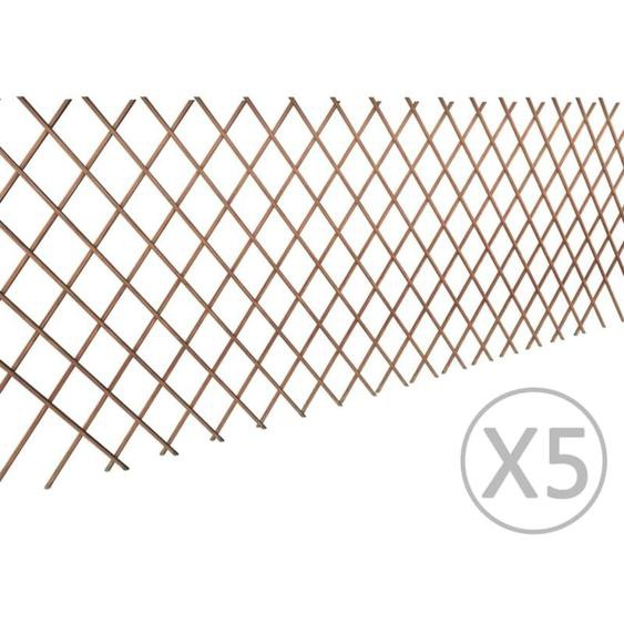 Vidaxl - Clôture en treillis de saule 5 pcs 180x90 cm