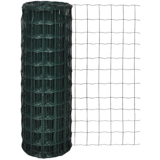 Clôture euro Acier 10 x 1,2 m Vert