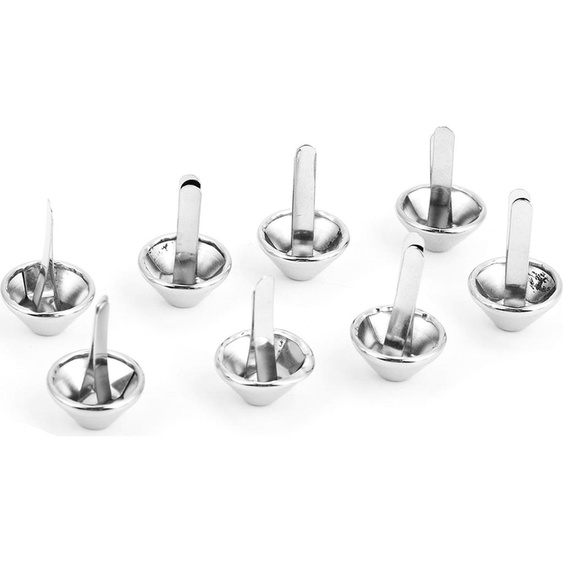 Clou doreille avec tête de clou, Durable, F��e conique, Clou doreille, Artisanat punk en cuir, Décoration pour vos poches de vêtements (15mm)