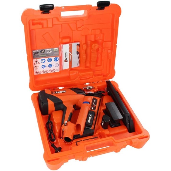 Cloueur 2en1 COMBI Xi + pack clous crantés + batterie 2,1Ah + chargeur + coffret SPIT PASLODE 054764