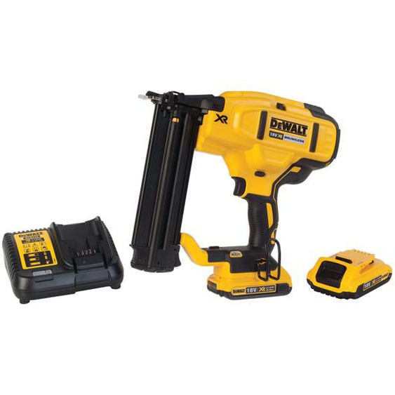 Cloueur de finition 18V XR 18Ga Brushless + 2 batteries 2Ah + chargeur + coffret - DEWALT - DCN680D2-QW
