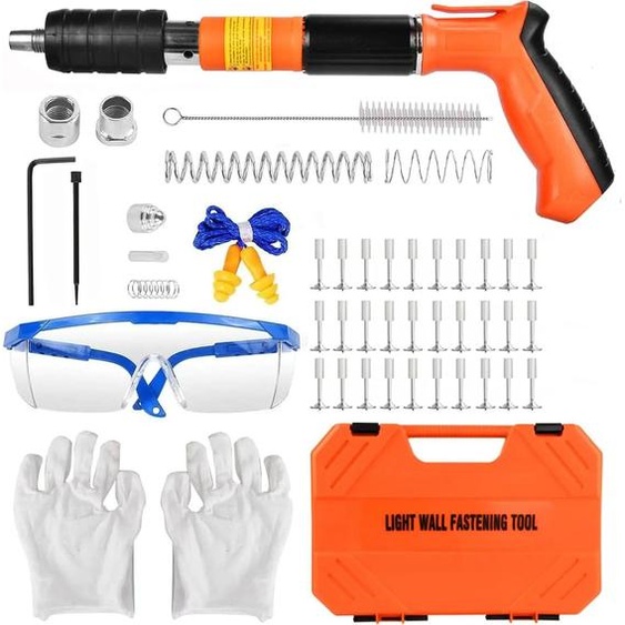 Cloueuse en acier, 5 vitesses, fonctionnement silencieux, clous Orange-220