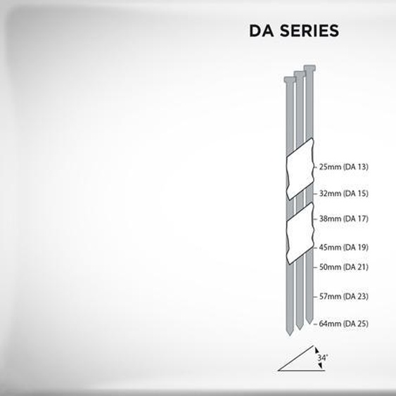 Clous de finition DA 25 mm Clair SENCO - Boîte de 4000 - DA13EPB