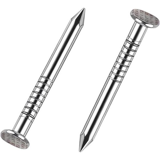 Clous en acier inoxydable pour accrocher des tableaux, clous muraux, acier inoxydable 304, 200 pièces, 20 mm