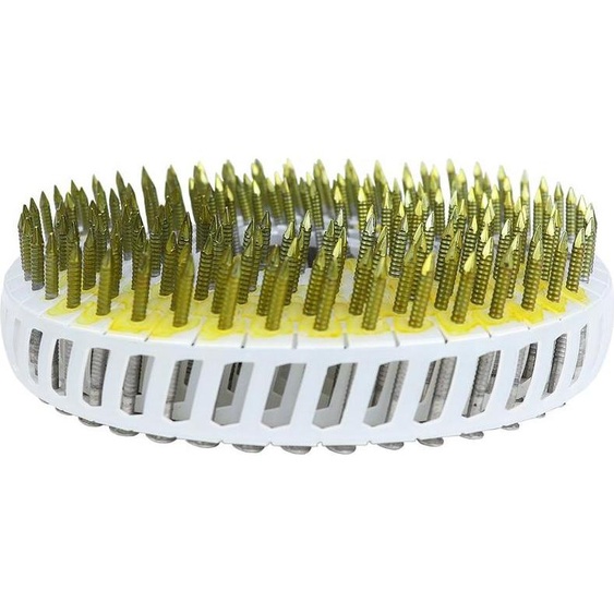 Clous en rouleau à tête bombée acier inoxydable A2 - 2.5-2.7 x 60 mm - Rouleau 200 pièces