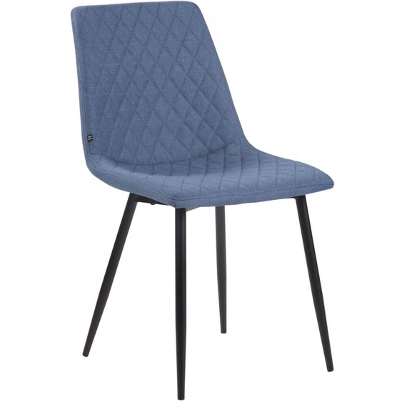 CLP Chaise Telde Tissu avec structure en métal,bleu