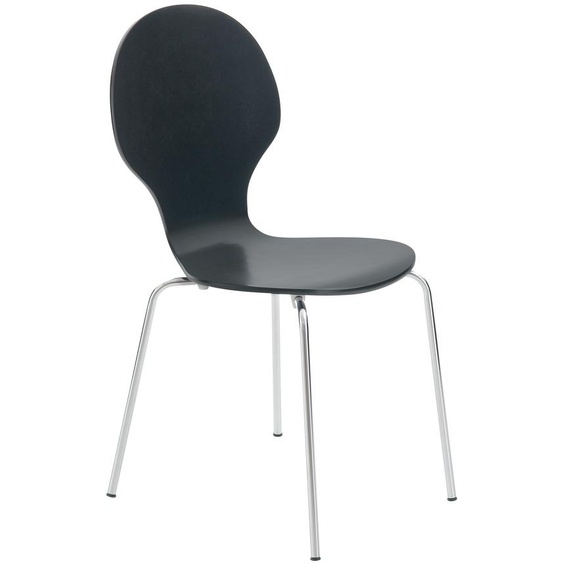 CLP Chaise visiteur Diego empilable,noir