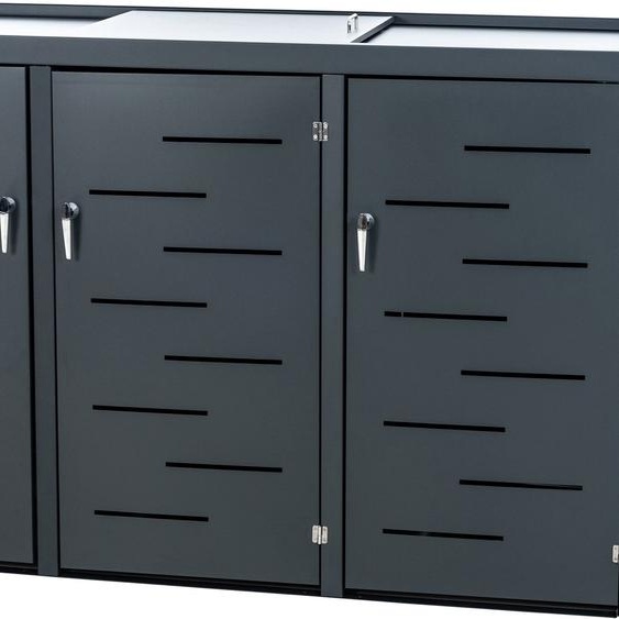 CLP Habillage de poubelle Tanis,anthracite 198x80x116 cm