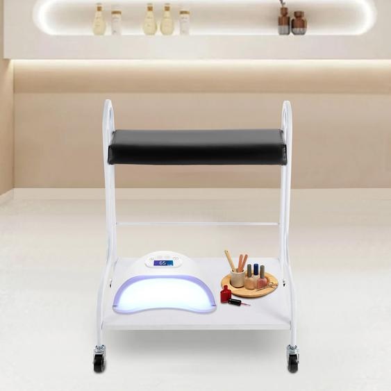 CNCEST Chariot portatif de spa de bain de pieds avec des roues, chariot de salon de beauté, station de stockage de roulement facial de spa, assistance de pied de manucure