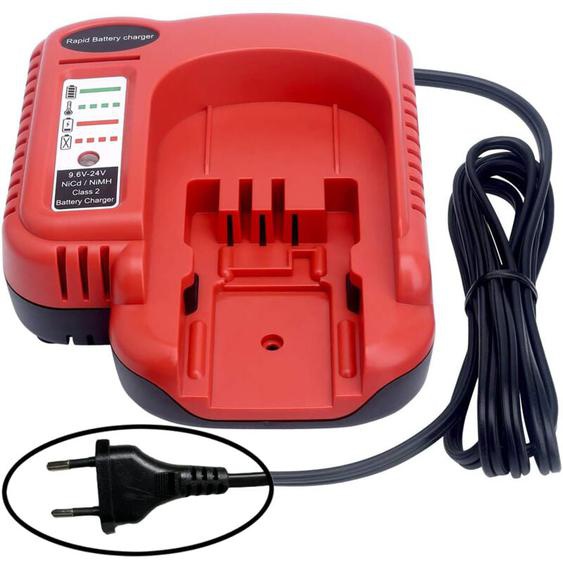 Coavas - Chargeur rapide de rechange pour batterie Black & Decker compatible avec les batteries Black and Decker 9,6 v 12 v 14,4 v 18 v 24 v NiCad et