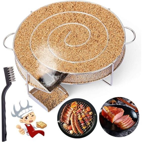 Coavas - Générateur de Fumée Froide pour Fumoir Fumage Viande Poisson avec Brosse Nettoyage Grille Barbecue