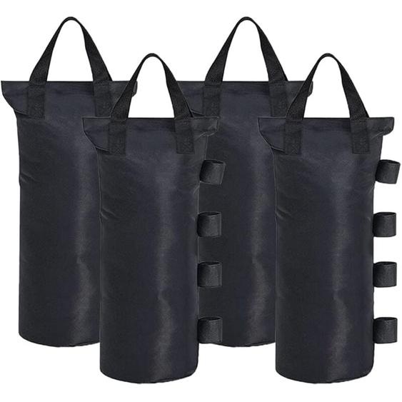 Lot de 4 sacs de sable pour tonnelle, tente, baldaquin, poids pour les pieds, sac de sable, sac dextérieur, pour pavillons, tentes de jardin,