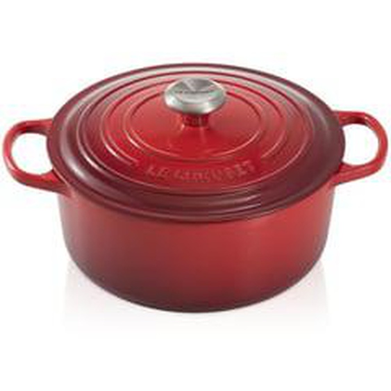 Cocotte fonte émaillée cerise Ø22 cm 3,3L