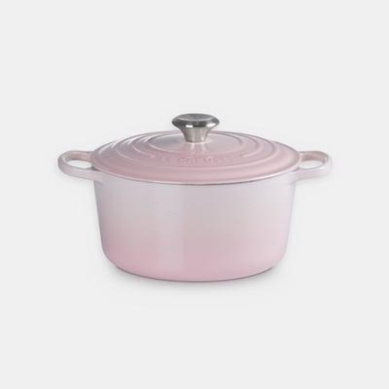 Cocotte haute fonte émaillée Shell pink 24 cm / 5 l