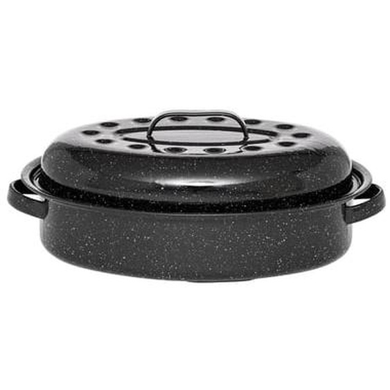 Cocotte ovale en acier émaillé, Roaster